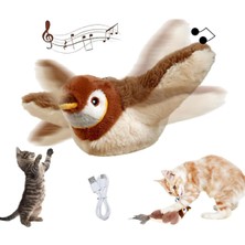 Özbience Şarjlı Hareketli Uçan Kuş Oyuncak Evcil Hayvanlar Için Eğlence Kaynağı