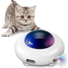 Özbience Eğlenceli ve Interaktif Elektronik Kedi Oyuncağı, Hareketli ve Dayanıklı Tasarım