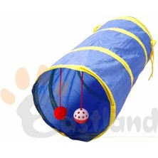 Özbience Renkli Kedi Tüneli 25X55 Cm, Eğlenceli ve Rahat Oyun Alanı