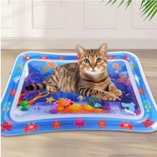 Özbience Serinletici Duyusal Kedi Su Oyun Matı, Eğlenceli ve Rahatlatıcı Oyun Alanı