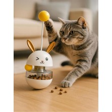 Özbience Kedi Hacıyatmaz Mama Hazneli Oyuncak, Sesli Denge Topu ve Ödüllü Eğlence