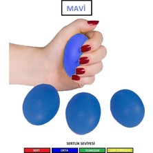 Allians Mavi Silikon El Egzersiz ve Fizik Tedavi Topu, Güçlendirme Seti