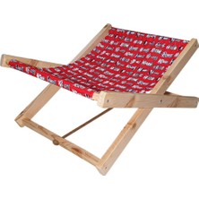 Özbience Renkli Ahşap Kedi ve Köpek Hamaklı Iç Mekan Yatak Seti