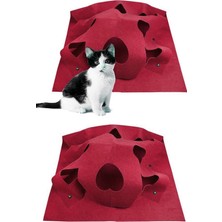 Özbience Renkli Kedi Tüneli ve Yatak, Eğlence ve Rahatlık Bir Arada