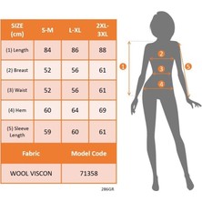 Nova Epoxy Art Kadın Uzun Kollu Balıkçı Yaka Asimetrik Kesim Detaylı Antrasit Yün Viskon Bluz