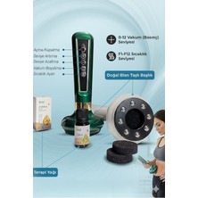 Allians Vakumlu Sıkılaştırıcı ve Masaj Aleti Seti + Terapi Taşları ve Yağ Hediye