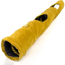 Özbience Renkli Katlanabilir Uzun Kadife Kedi Tüneli, Eğlenceli ve Rahat Oyun Alanı