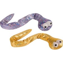 Özbience Renkli Peluş Yılan Oyuncak 39X5X4CM, Eğlenceli ve Yumuşak Tasarım