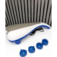 Allians Vurmalı Titreşimli Sporcu Masaj Tabancası 4 Başlıklı Sırt ve Vücut Masajı