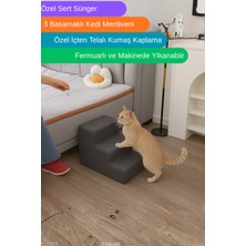 Özbience Kedi Tırmanma Merdiveni, 3 Basamaklı, Eğlenceli ve Güvenli Tasarım