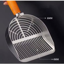Özbience Paslanmaz Metal Kedi Kumu Temizleme Küreği, Dayanıklı ve Pratik Kullanım