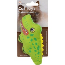 Özbience Yumuşak Timsah Peluş, Kedi Otlu, 15CM, Eğlenceli ve Sevimli Tasarım