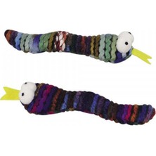 Özbience Kumaş Yılan ve Catnipli 16 Cm, Eğlenceli ve Hareketli Ev Oyuncağı