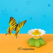 Özbience Renkli Hareketli Titreşimli Kelebek Oyuncak Evcil Hayvanlar Için