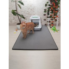 Özbience 75X110 cm Açık Gri Kedi Tuvaleti Önü Paspası, Şık ve Fonksiyonel Tasarım