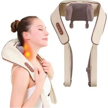 Allians Şarjlı Isıtmalı Ovmalı Sırt ve Boyun Masaj Aleti, Rahatlatıcı ve Ergonomik
