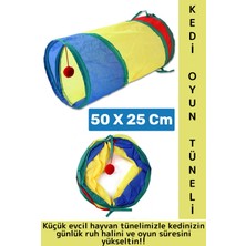 Özbience Küçük Irk Evcil Hayvanlar Için Eğlenceli Oyun Tüneli 50X25 cm