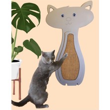 Özbience Duvara Yapışan Jüt Tırmalama Tahtası, 45 Cm, Kedi Için Eğlenceli ve Rahat