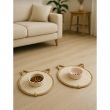 Özbience 2'li Kedi Mama ve Paspas Seti, 30X30 Cm, Temiz ve Konforlu Kullanım