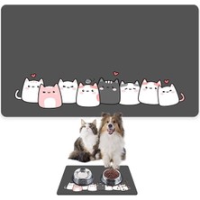 Özbience Su Geçirmez Evcil Hayvan Beslenme Matı 40X60, Kolay Temizlenebilir, Şık Tasarım