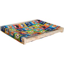 Özbience Doğal Ahşap Duvara Monte Kedi Hamağı ve Yatağı Seti