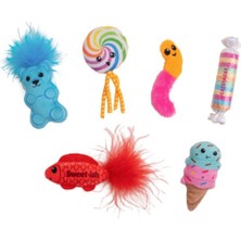 Özbience Kitty Sweet Treats Catnip'li Kedi Çiğneme Oyuncağı 6'lı Paket