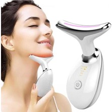 Allians Ems Boyun Yüz Güzellik Cihazı, 7 Işık Led, Sıcak Masaj, Cilt Bakımı