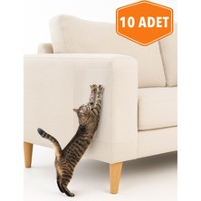 Özbience Şeffaf 20X50 cm Tırmalama Önleyici Bandı (10 Adet) Kedi Mobilya Koruyucu