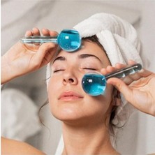 Allians Yüz Soğuk Masaj Topları, Gua Sha Face Roller, Yüz Yogası Aleti Seti