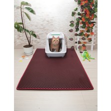 Özbience Bordo Kedi Tuvaleti Önü Paspası, 75X110 Cm, Şık ve Kullanışlı Tasarım