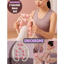 Allians Kas Gevşetici ve Sıkılaştırıcı Masaj Aleti 9 Tekerlekli Lenf Drenaj Rulosu