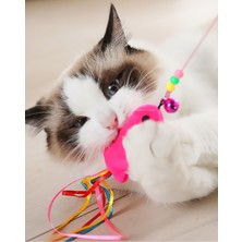 Özbience Balıklı Kediler Için Eğlenceli Oyun Oltası, Hareketli ve Dayanıklı