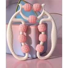 Allians 9 Tekerlekli Selülit Masaj Aleti, Lenf Drenaj Rulosu, 360° Döner, Çift Taraflı