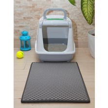 Özbience 40X55 cm Kedi Tuvaleti Önü Paspası, Kedi Kumu Paspası, Temiz ve Konforlu