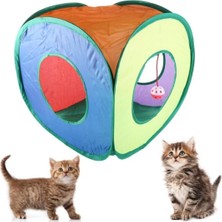 Özbience Renkli ve Eğlenceli Kedi Oyun Tüneli, Çocuklar ve Evcil Hayvanlar Için Eğlence