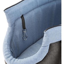 Özbience Şık Mavi Kumaş Borsello 50 Taşıma Çantası