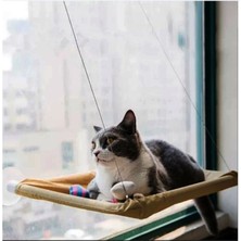 Özbience Pencere Kenarında Rahat Kedi Yatağı, Yumuşak ve Konforlu, Kolay Kurulum
