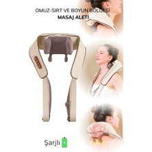 Allians 3D Ovmalı Isıtmalı Boyun Askılı Masaj Yastığı Rahatlatıcı ve Konforlu