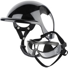 Özbience Mini Kedi ve Köpek Açık Kask Siyah, Medium, Güvenli ve Şık Tasarım