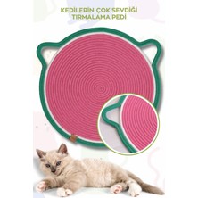 Özbience Doğal Hasır Kedi Matı, Evcil Hayvanlar Için Şık ve Konforlu Paspas