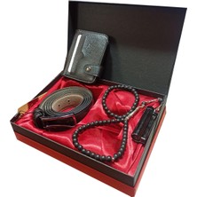 Joydizayn Erkek Vinleks Deri Kemer Cüzdan Seti Small Beden