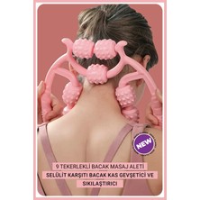 Allians 9 Tekerlekli Masaj Aleti, Kas Geliştirme ve Lenf Drenaj Rulosu