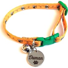 Özbience Kedi Künyesi ve Tasması Seti, Özel Isimli, Şık ve Güvenli Tasarım