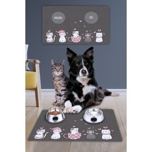 Özbience Su Geçirmez Geniş Ebat Köpek ve Kedi Mama Altlığı 40X60