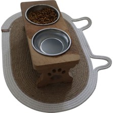 Özbience Yumuşak ve Dayanıklı Evcil Hayvan Mama Paspası, Şık Kedi Aksesuarı