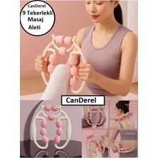 Allians Kas Gevşetici Masaj Aleti, 9 Tekerlekli, Ayarlanabilir, Lenf Drenaj Rulosu