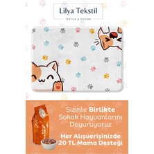 Özbience Leke Tutmaz Kedi Mama Paspası 40X60, Evcil Hayvan Aksesuarı