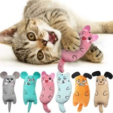 Özbience Peluş Kedi Oyuncağı, Otlu ve Catnipli, Renkli ve Eğlenceli Tasarım