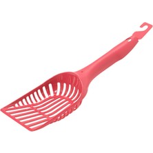 Özbience Kedi Kumu Küreği, Kırmızı, 30.5X10.1X4 Cm, Pratik Temizlik Aracı