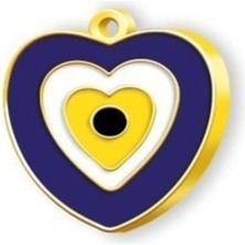 Özbience Şirin Sarı Nazar Boncuğu Köpek ve Kedi Künyesi